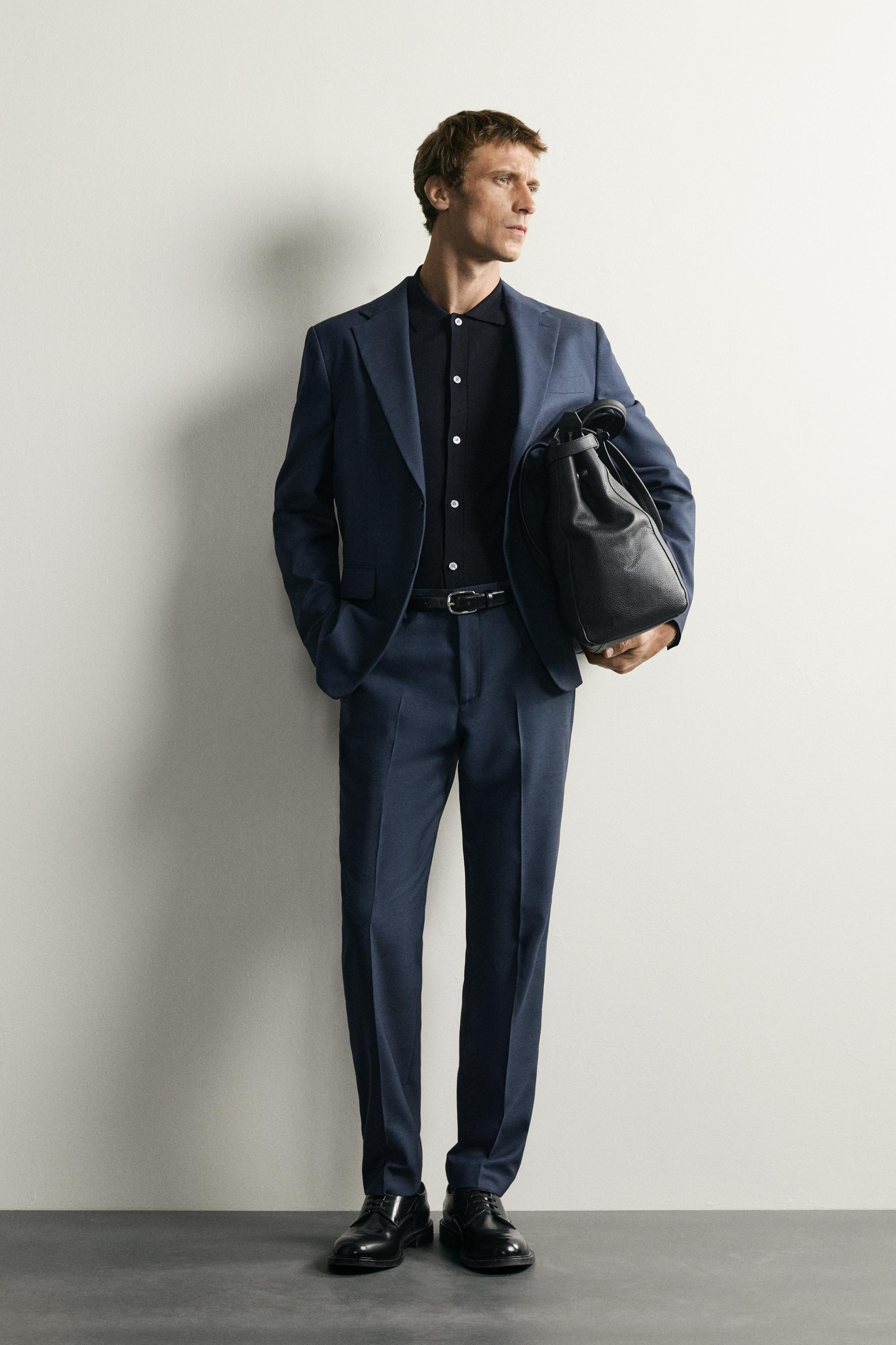 REGULAR FIT PLAID SUIT JACKET